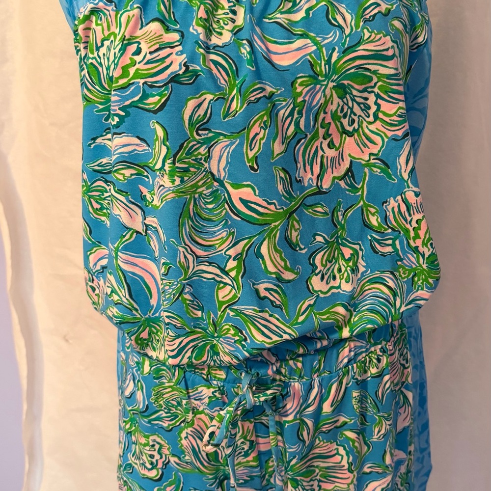Lilly Pulitzer Blue and Pink Romper